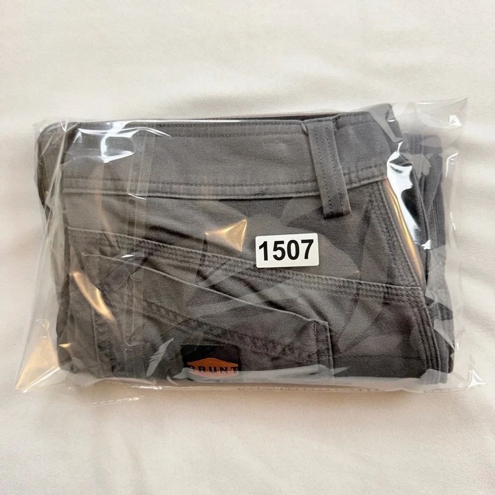 BRUNT The Torra Work Pant Mens 31x30 Grey Canvas‎ Articulated Knee Utility EUC